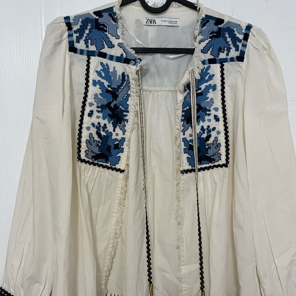 Zara Boho Jacket/ Top - Picture 3 of 6